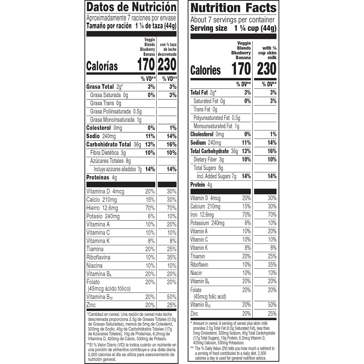 General Mills Cheerios Veggie Blends Cereal, Blueberry Banana Flavored 10.6 OZ