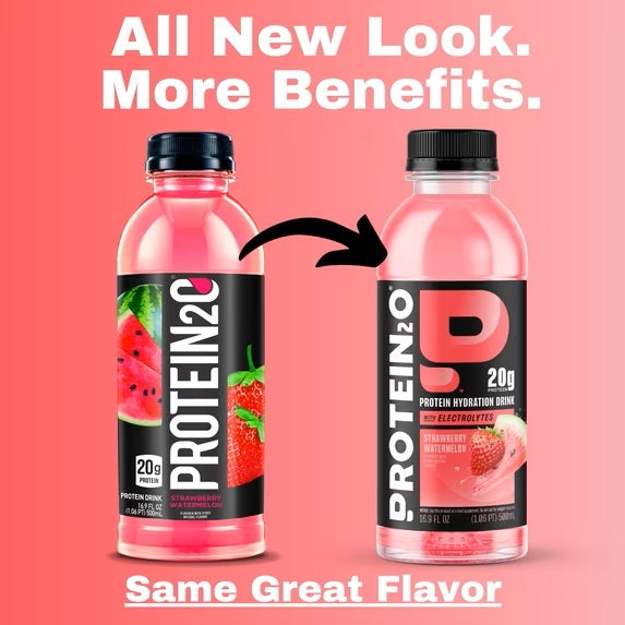 Protein2O Protein Hydration Drink With Electrolytes, Strawberry Watermelon 500ml