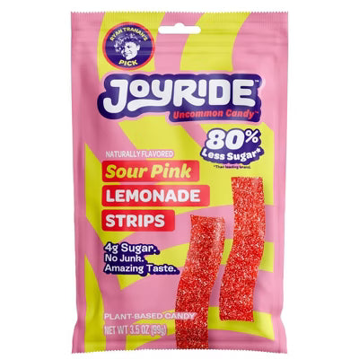 Joyride Candy Sour Pink Lemonade Gummy Strip 99g