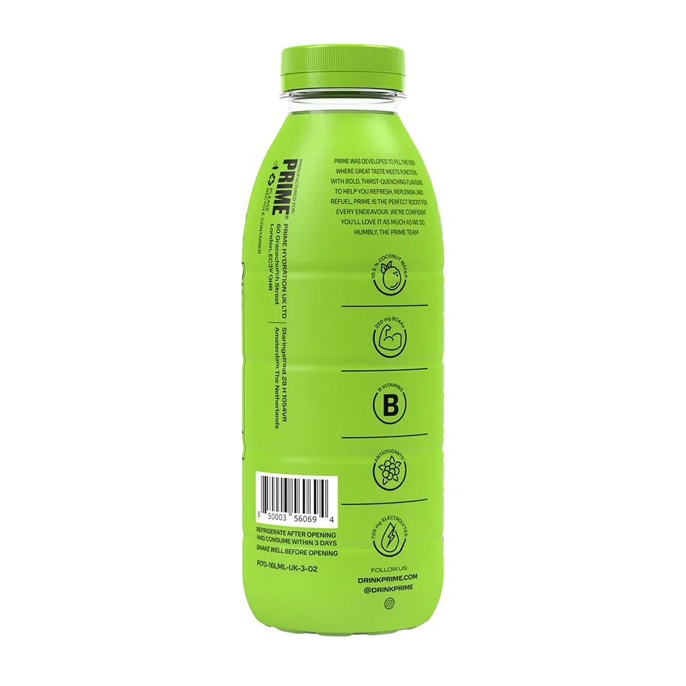 Prime Lemon Lime Hydration Drink - 500ml Pack of 12