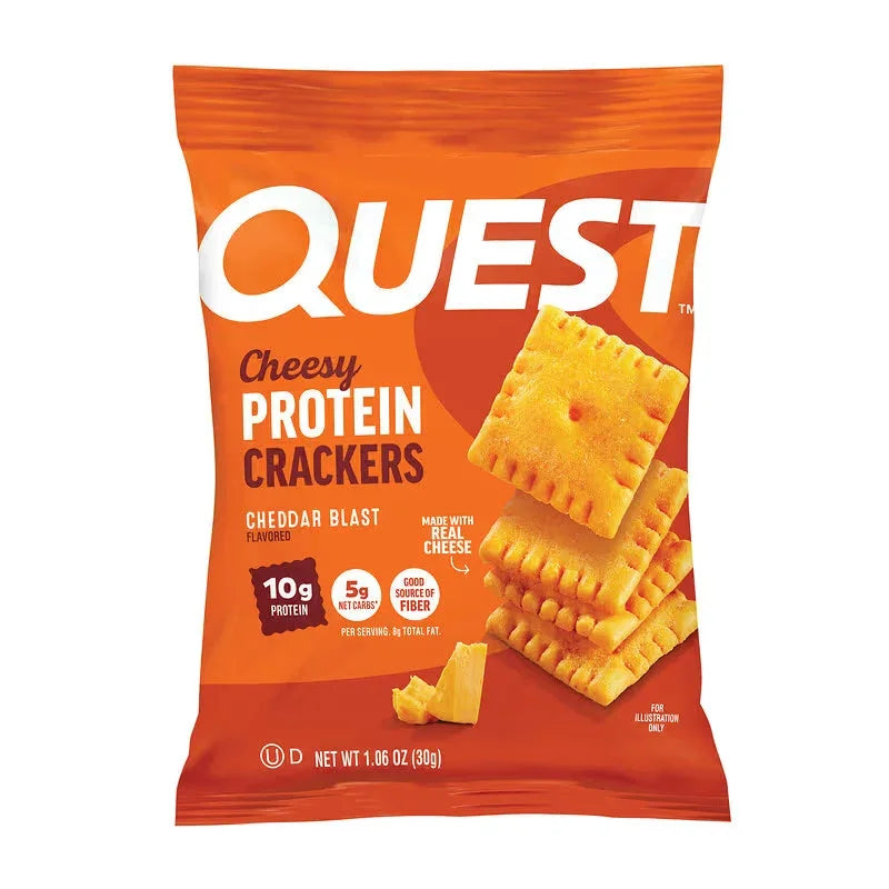 Quest Cheesy 10g Protein Zesty Ranch Crackers 30g