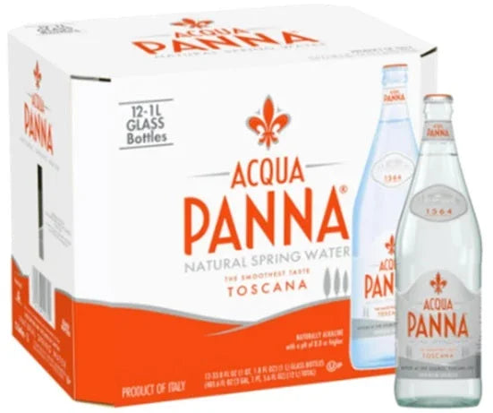 Acqua Panna Glass Bottle Natural Still Water 1L x 12