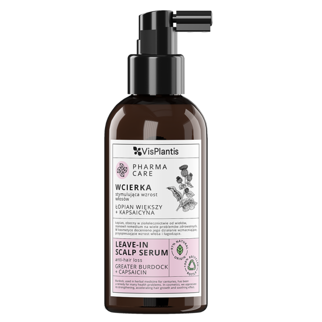 Leave in Scalp Serum Anti Hair Loss Greater Burdock + Capsaicin