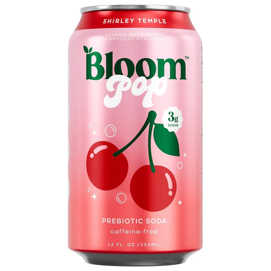 Bloom Pop Shirley Temple Prebiotic Soda 355ml
