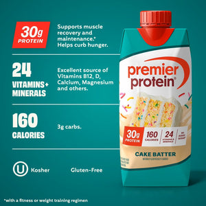 Premier Protein 30g High Protein Shake, Cake Batter Delight 325ml