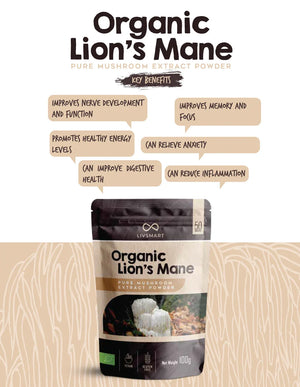 Livsmart Organic Lions Mane 100g
