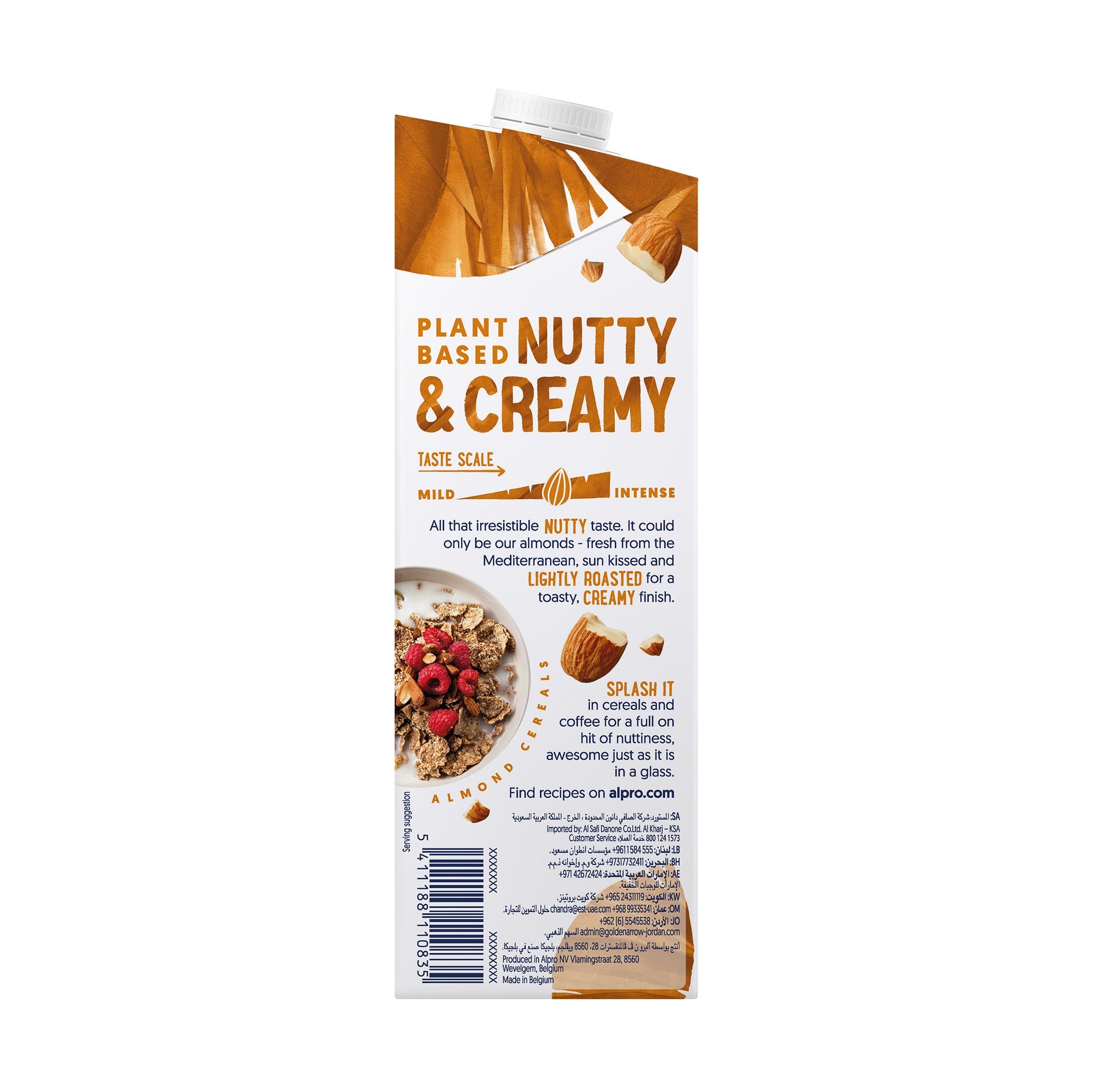 Alpro Almond Drink, 1L,(Pack of 4) 100% Plant Based And Dairy Free, Suitable For Vegans, Naturally Free From Lactose, Rich In Nutrients