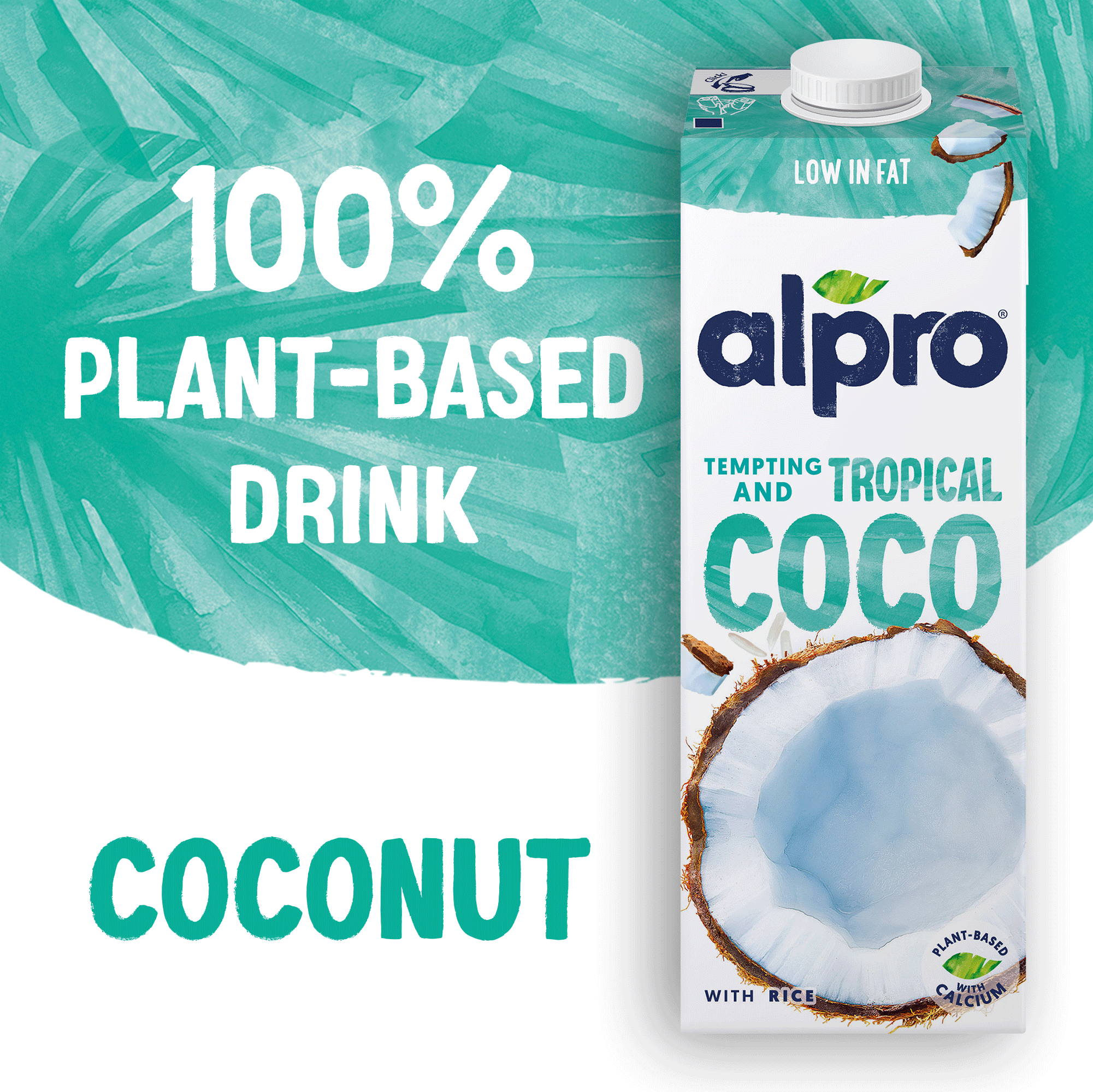 Alpro Coconut Drink 1L, 100% Plant Based And Dairy Free, Suitable For Vegans, Naturally Free From Lactose, Rich In Nutrients