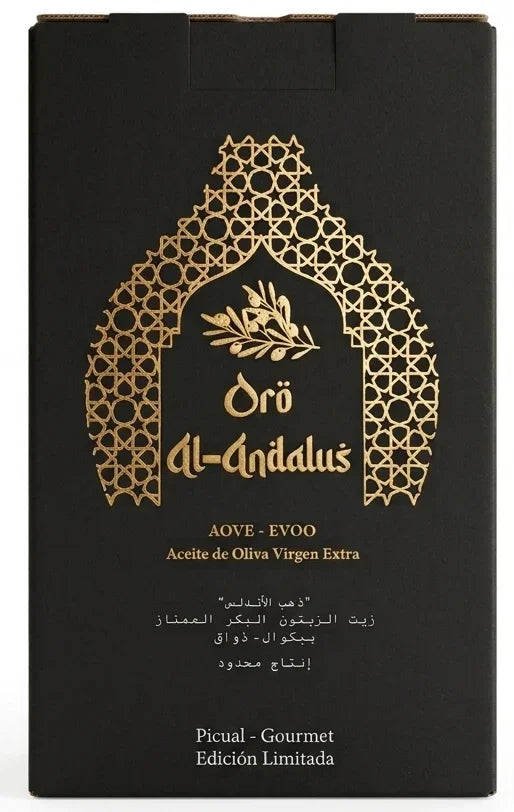 Oro Al-Andalus Queen Extra Virgin Olive Oil Early Harvest, Cold Press From Spain Plastic Bottle 2 Liters