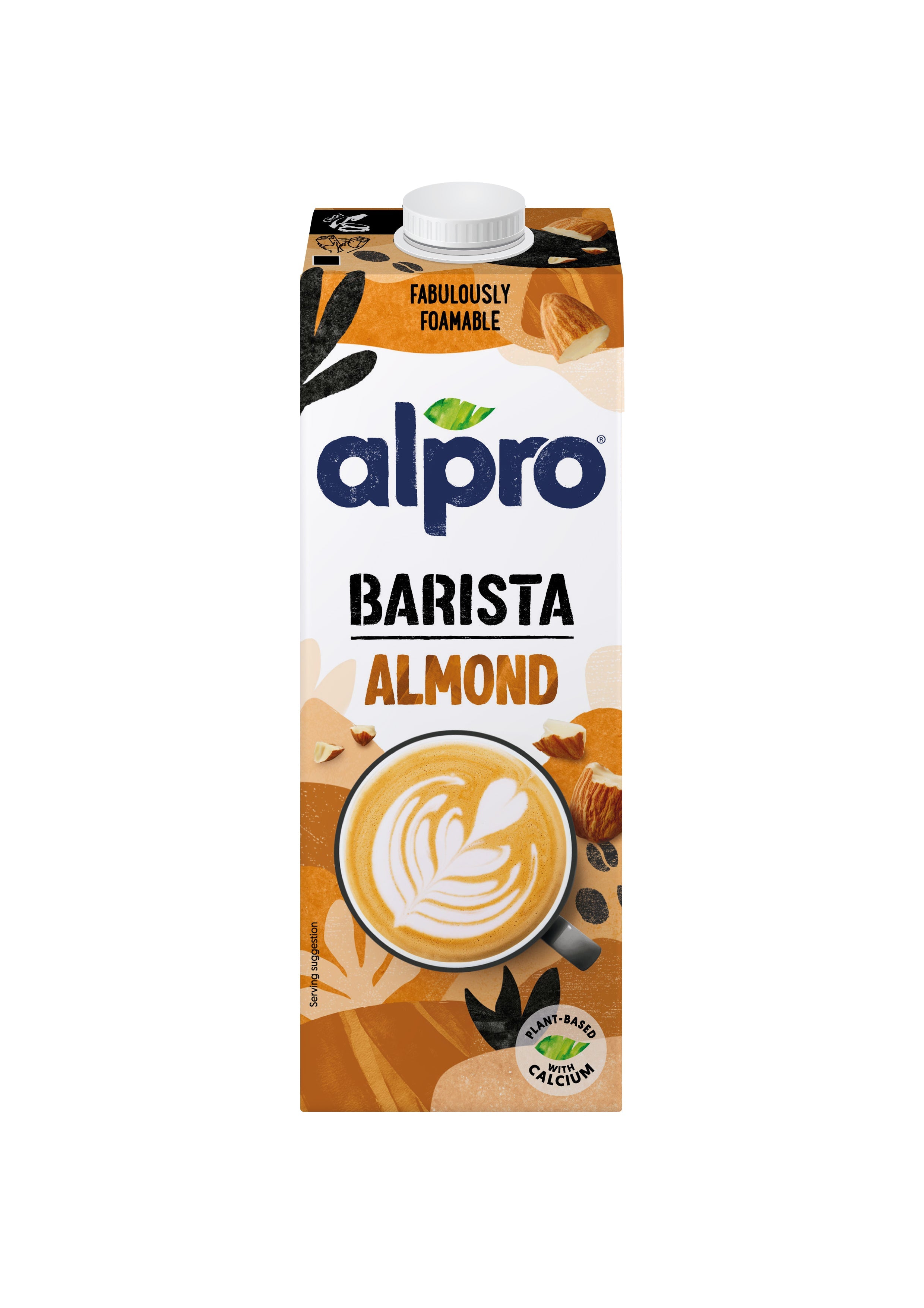 Alpro Barista Almond Drink, 1L, Totally Plant Based And Vegan, Naturally Free From Lactose, Fabulously Foamable Addition To Your Coffee