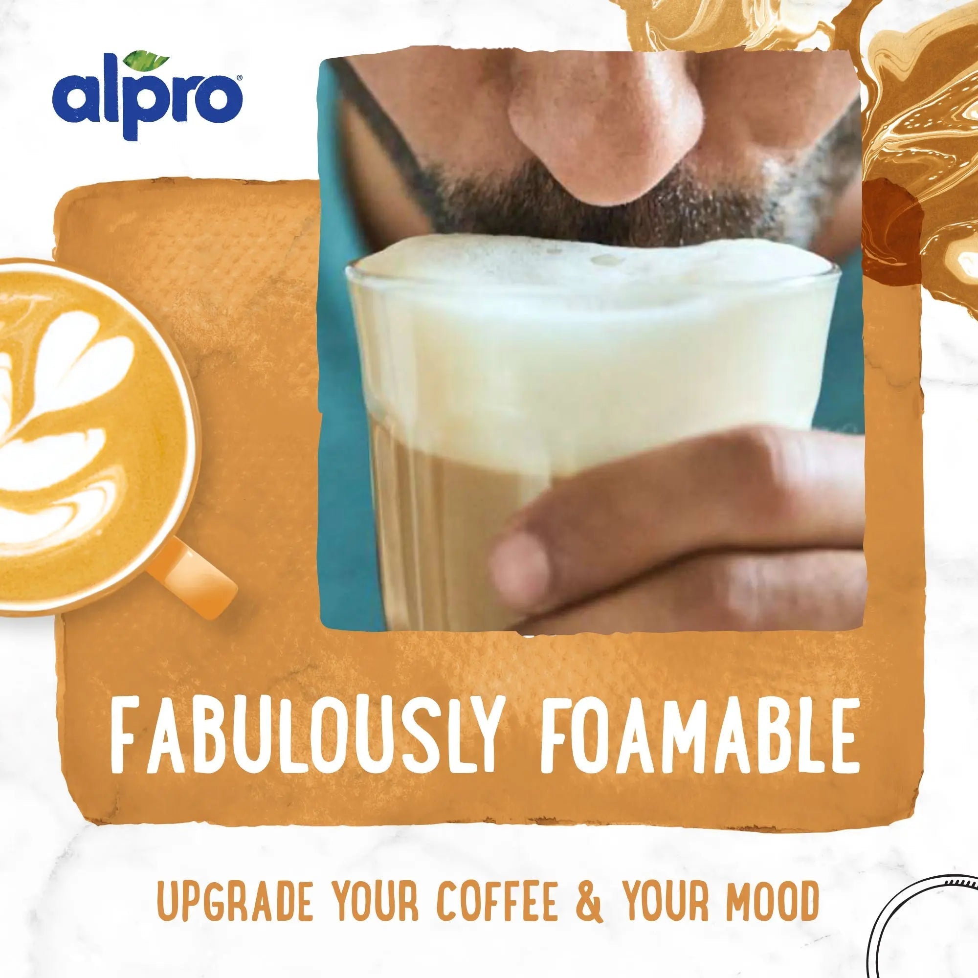 Alpro Barista Almond Drink 1L, (Pack of 4) 100% Totally Plant Based And Vegan, Naturally Free From Lactose, Fabulously Foamable Addition To Your Coffee
