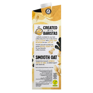 Smooth Oat barista oat milk carton with vegan label from iPlantBased UAE plant-based store