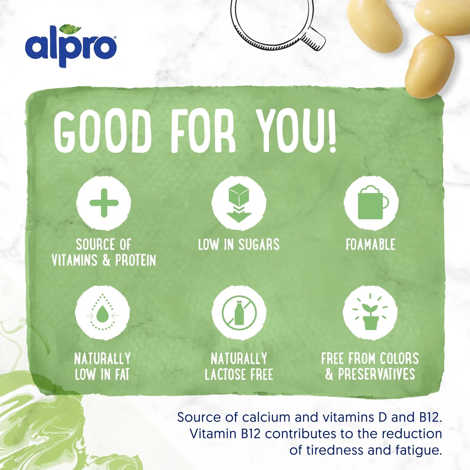 Alpro Barista Soya Drink, (Dual Pack 1Lx 2),Totally Plant Based, Dairy & Vegan, Naturally Free From Lactose, Fabulously Foamable Addition To Your Coffee
