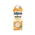 Alpro Barista Vanilla Flavour plant-based oat and soya milk carton, ideal for coffee