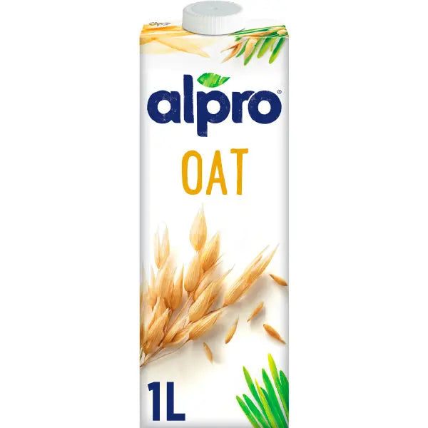 Alpro Oat Drink 1L, (Pack of 4) 100% Plant Based And Dairy Free, Suitable For Vegans, Naturally Free From Lactose, Rich In Nutrients