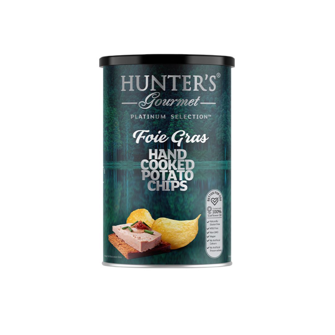 Hunter's Gourmet hand cooked potato chips foie gras 150g