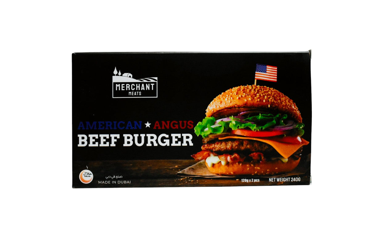 Merchant Meat Frozen American Angus Beef Burger 240 g