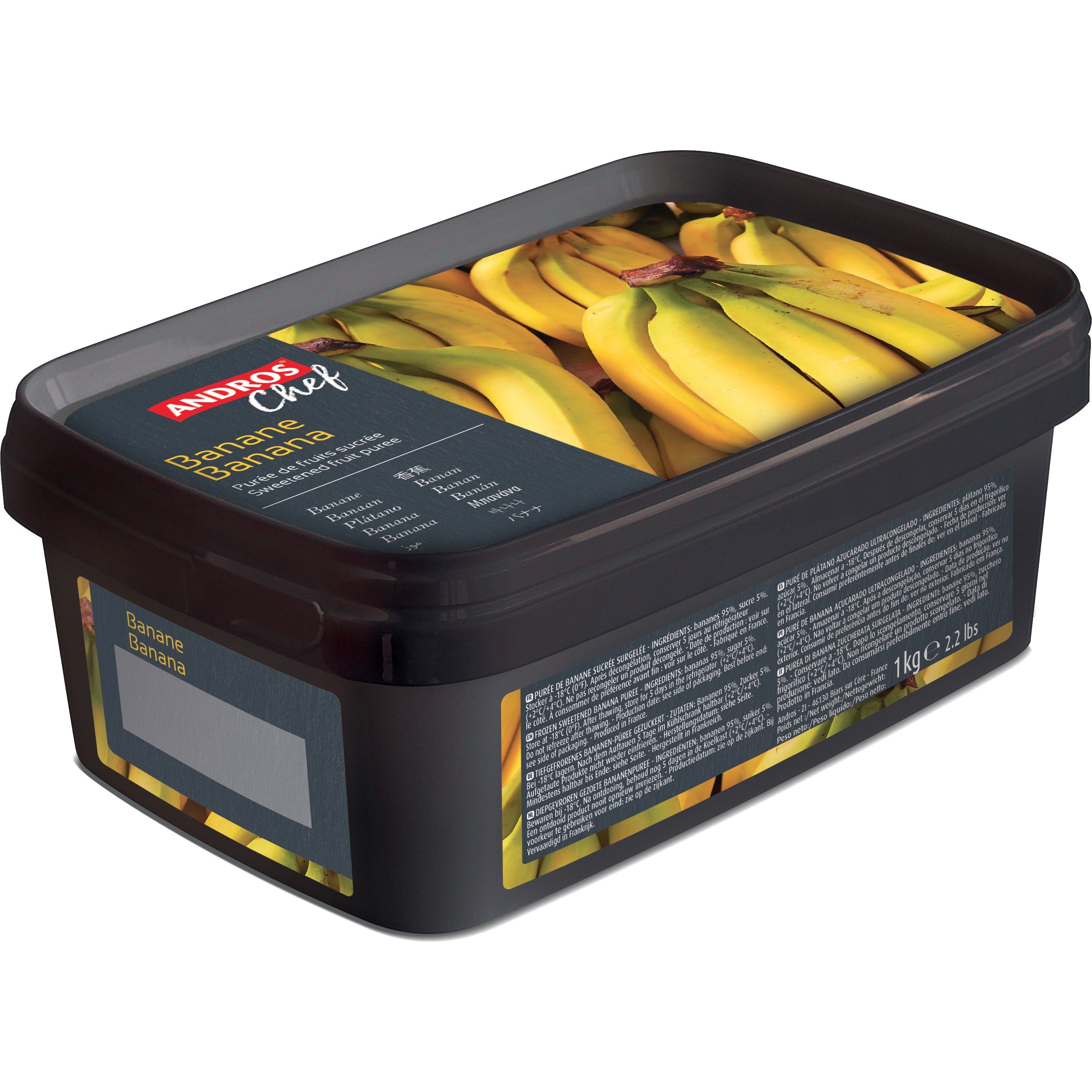 Andros Chef Frozen Banana Puree 1Kg