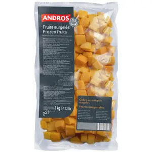 Andros Chef Frozen Mango cubes 1kg
