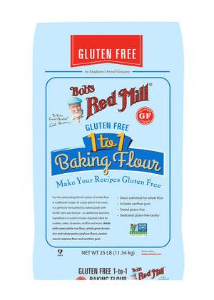 Bob's Red Mill 1-TO-1 Gluten Free Baking Flour, Vegan - 11.34 Kg