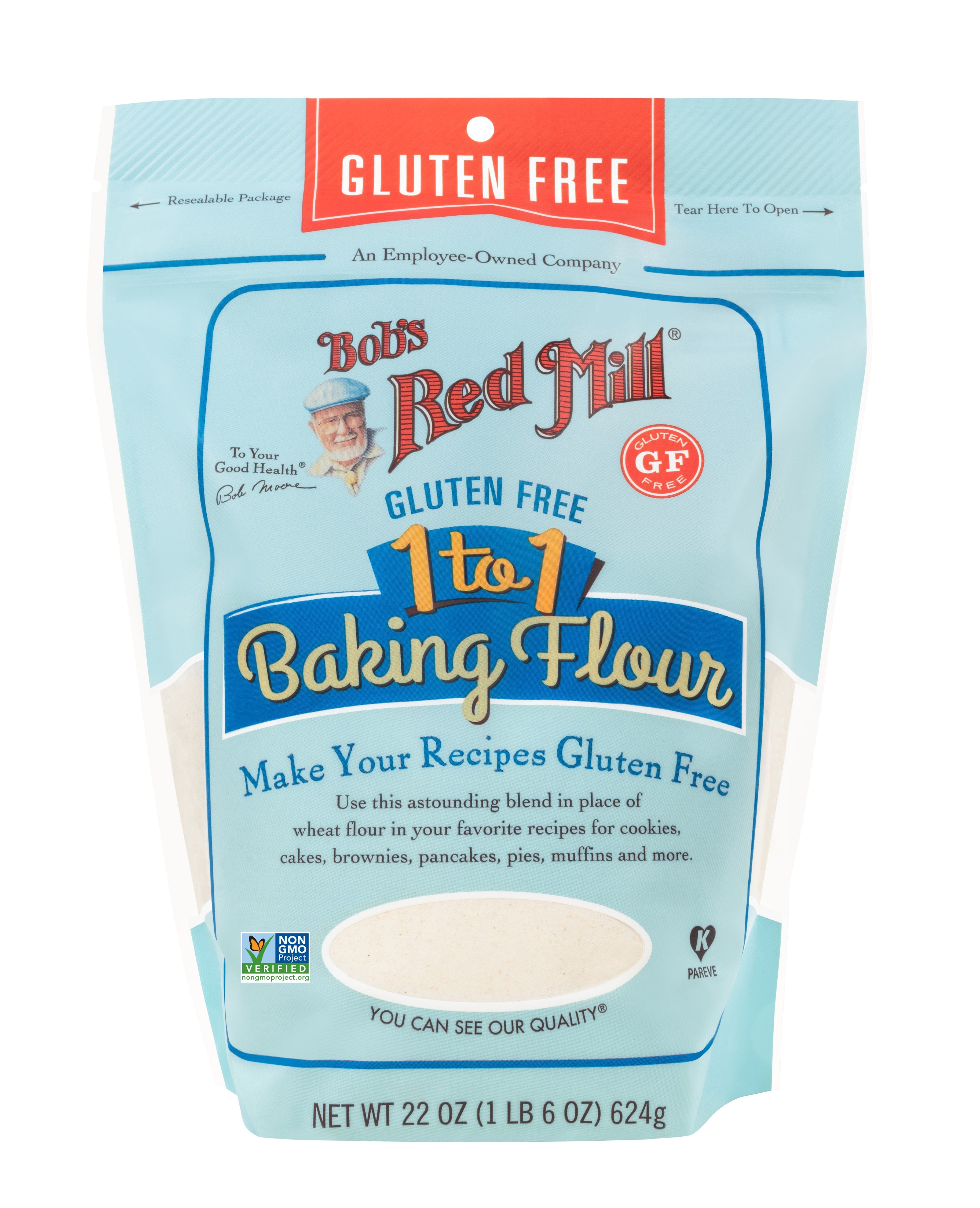 Bob's Red Mill 1-TO-1 Baking Flour, Gluten Free, Vegan