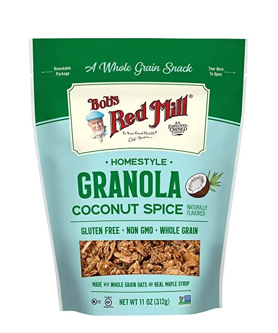 Bob's Red Mill Homestyle Granola Coconut Spice , Gluten Free, Whole Grain, Non-GMO 312gm
