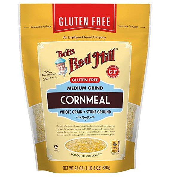 Bob's Red Mill Medium Grind Cornmeal, Whole Grain, Gluten Free 680gm