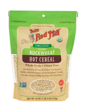 Bob's Red Mill Organic Creamy Buckwheat Hot Cereal, Whole Grain, Gluten Free, Non-GMO 510gm