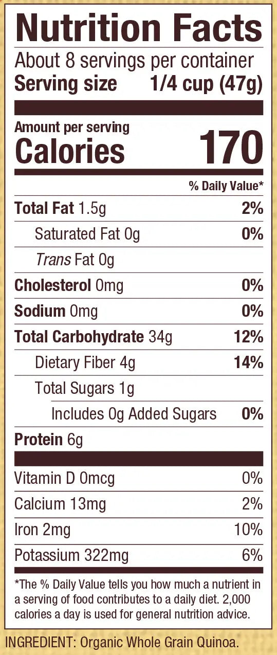Bob's Red Mill Organic Whole Grain Tricolor Quinoa Grains, Gluten Free, Non-GMO 369gm