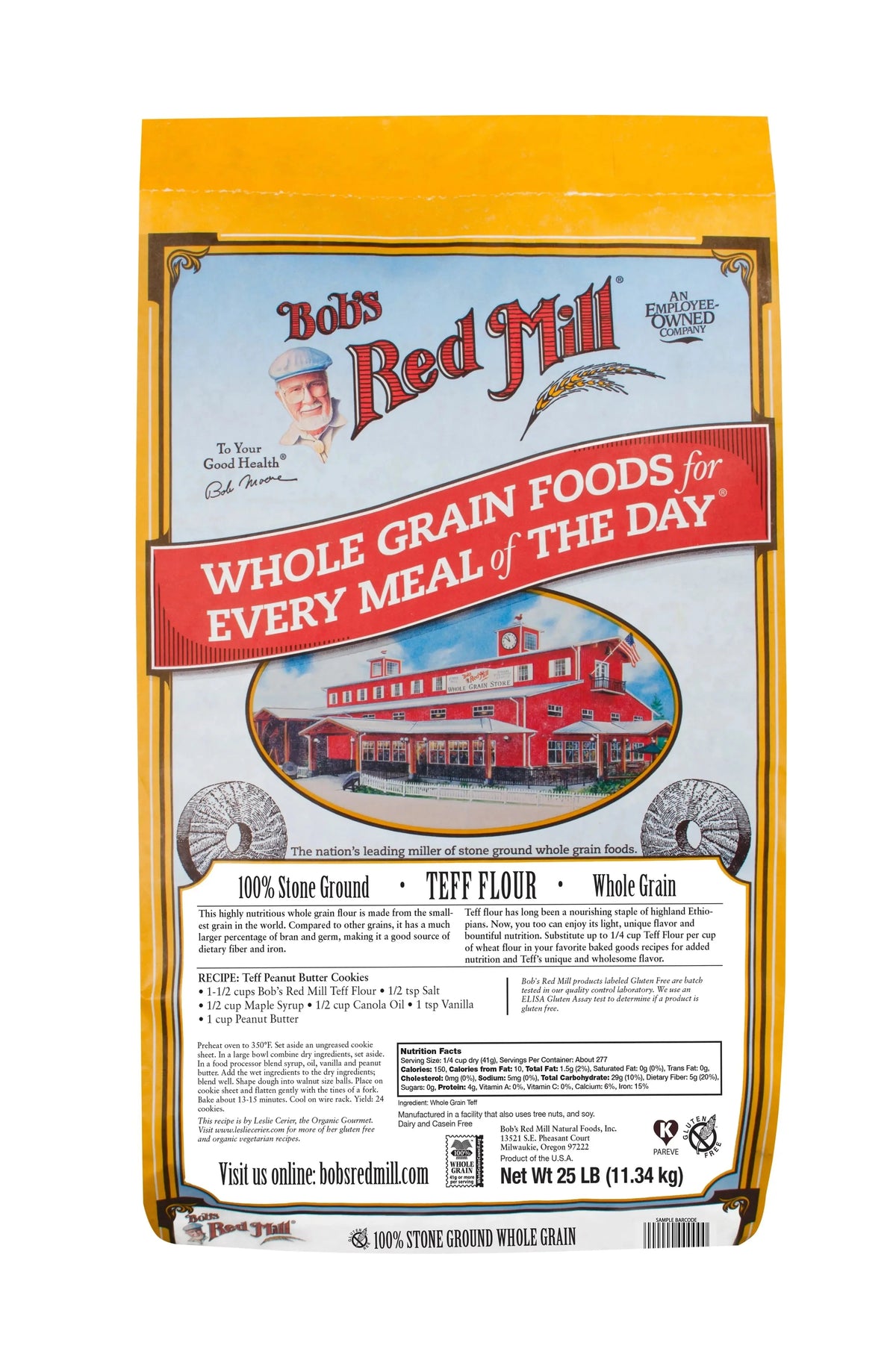 Bob's Red Mill Wholegrain Teff Flour - 11.34 Kg