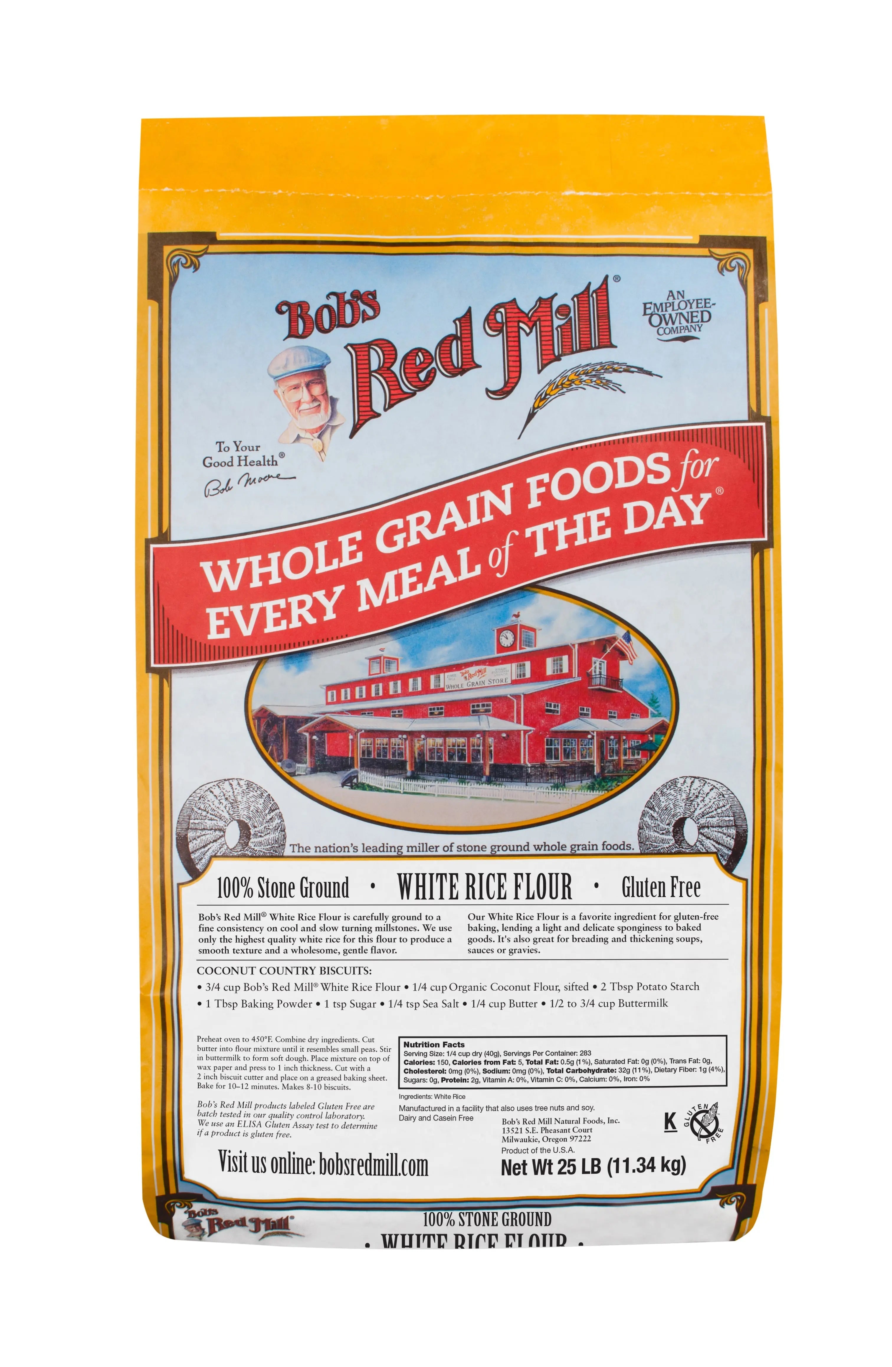 Bob's Red Mill Sweet White Rice Flour, Gluten Free, Non-GMO, 11.34Kg