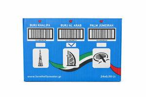 Love Hellas Premium Greek Natural Mineral Still Water 500ml PET bottle Burj Al Arab