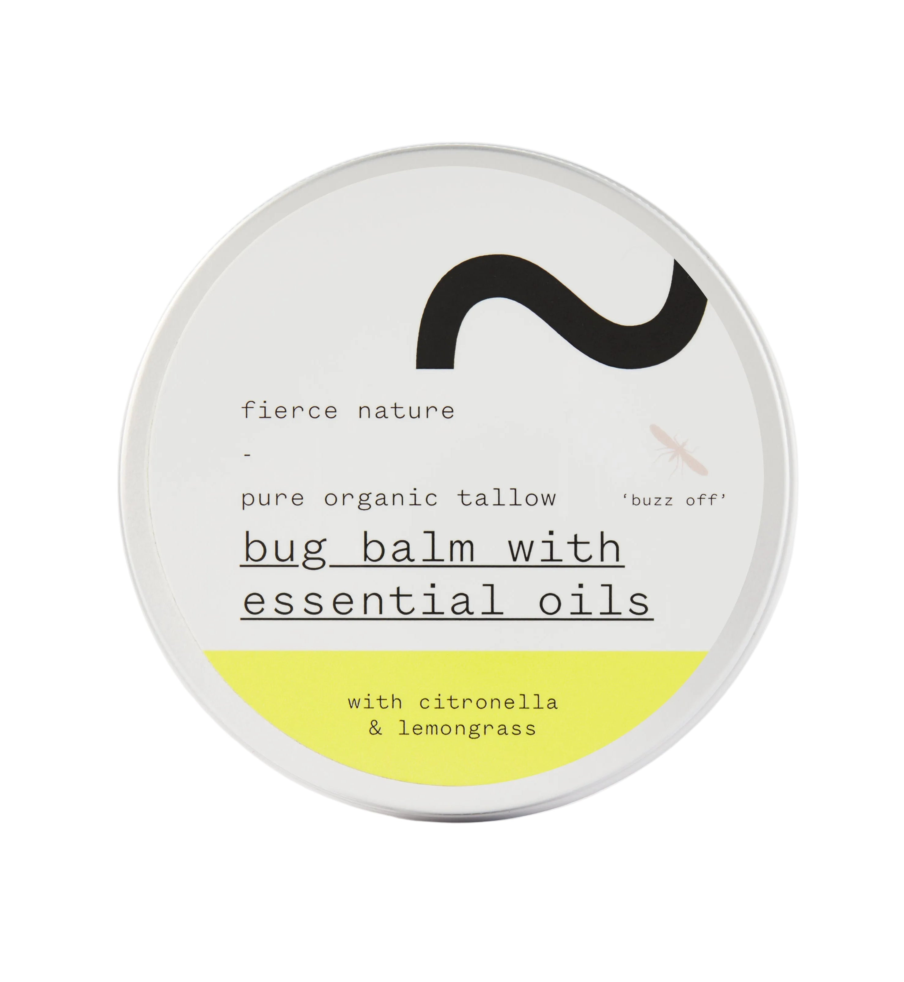 Fierce Nature Pure Organic Tallow Bug Balm with Essential Oils 100g