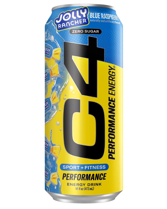 C4 Performance Energy, Jolly Rancher Blue Raspberry 473ml