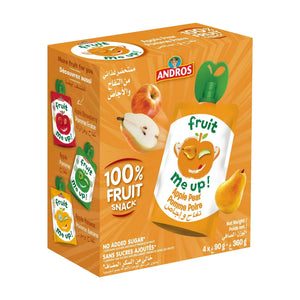 Fruit Me Up Apple & Pear Pouches, 4 × 90 g | Welaza