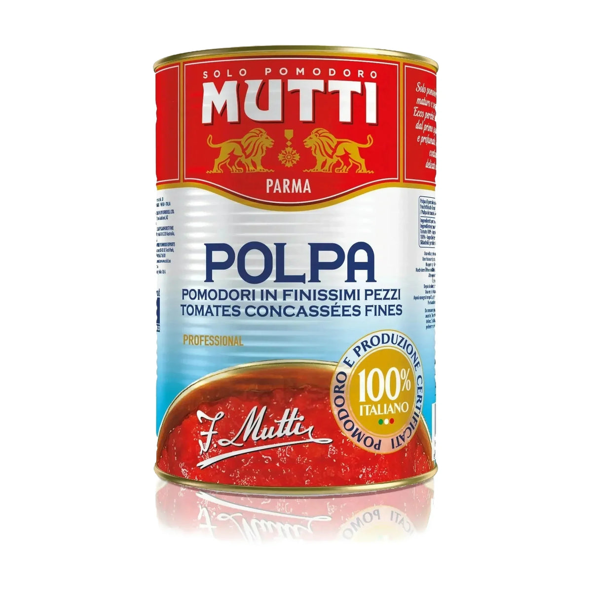 Mutti Polpa Finely Chopped Tomatoes, 4 kg