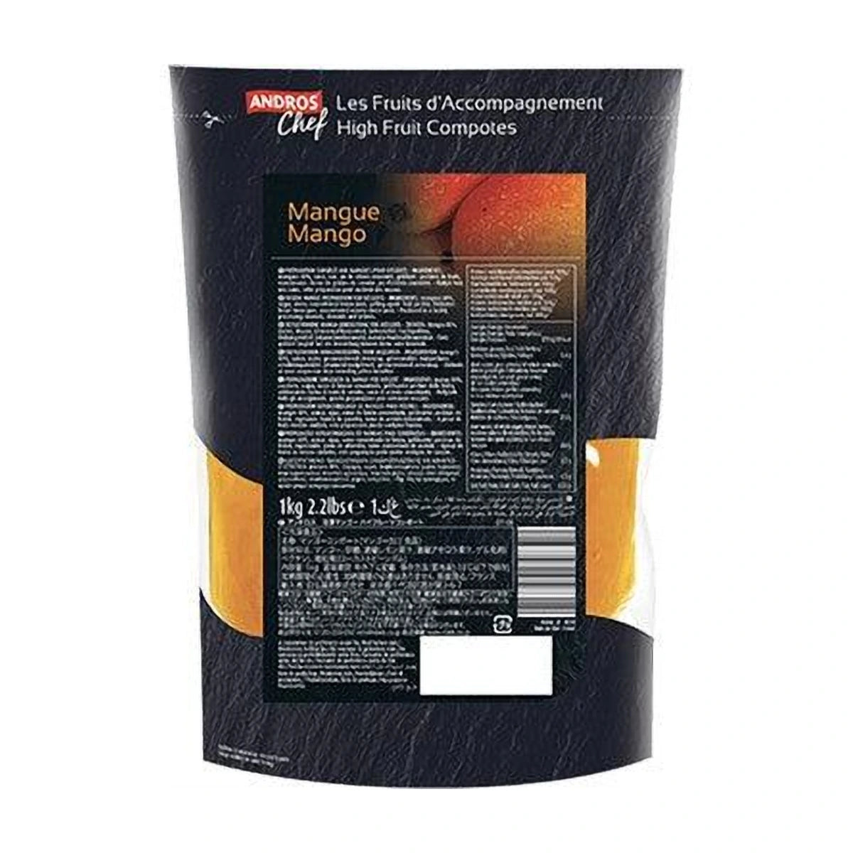 Andros Chef Frozen Mango Compote, 1 kg | Welaza