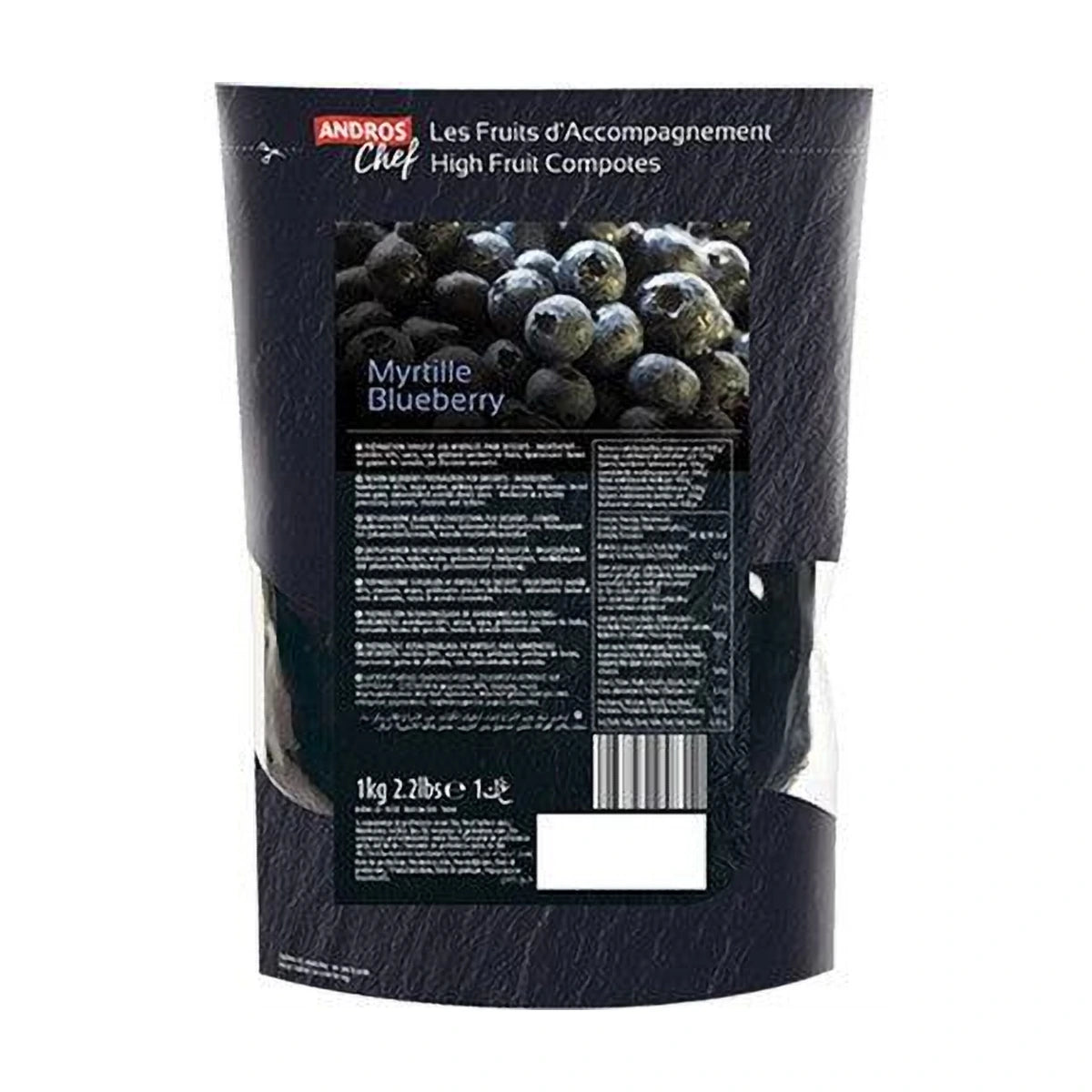 Andros Chef Frozen Blueberry Compote, 1 kg | Welaza