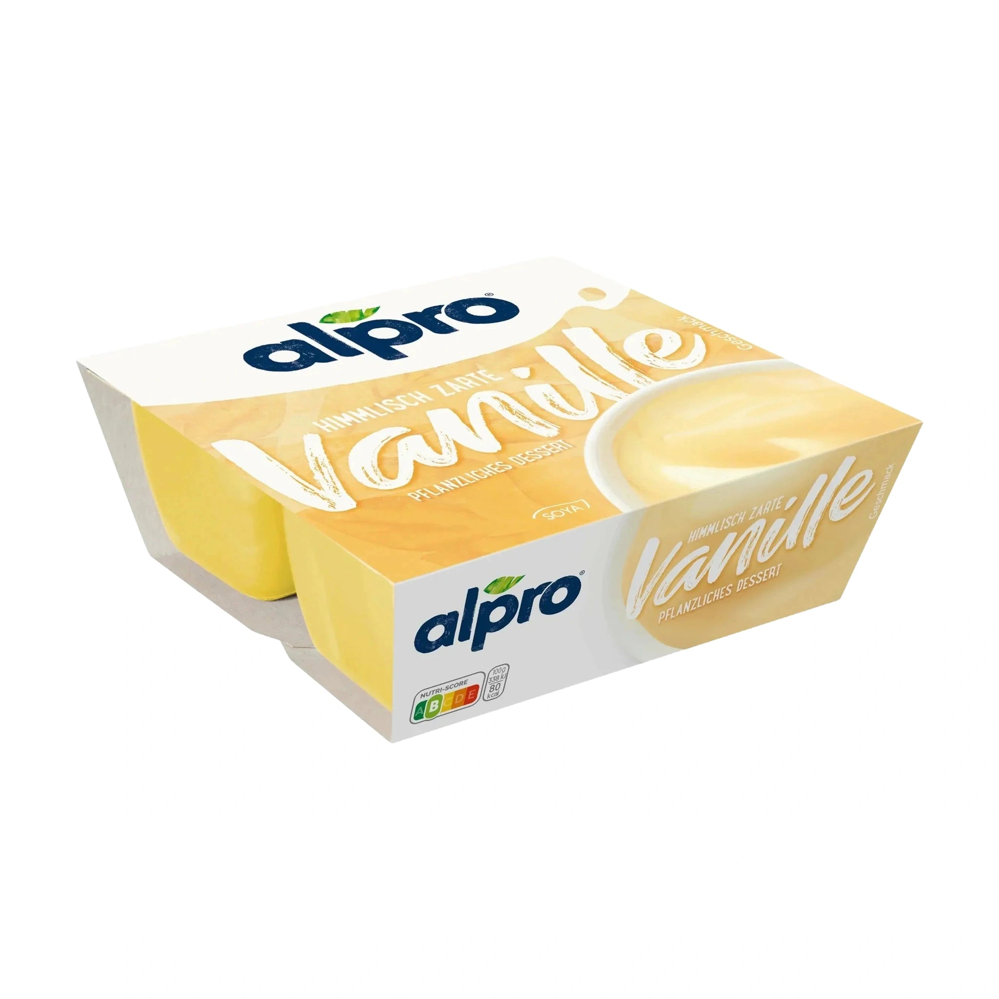 Alpro Soya Dessert Vanilla 4 x 125g, 100% Plant Based And Dairy Free, Suitable For Vegans