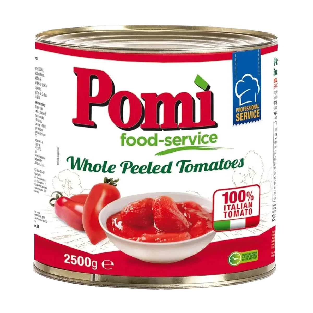 Pomi Whole Peeled Tomatoes, 2.5 kg
