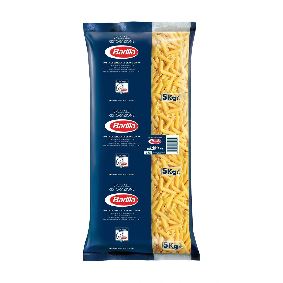 Barilla Penne Rigate Pasta, 5 kg