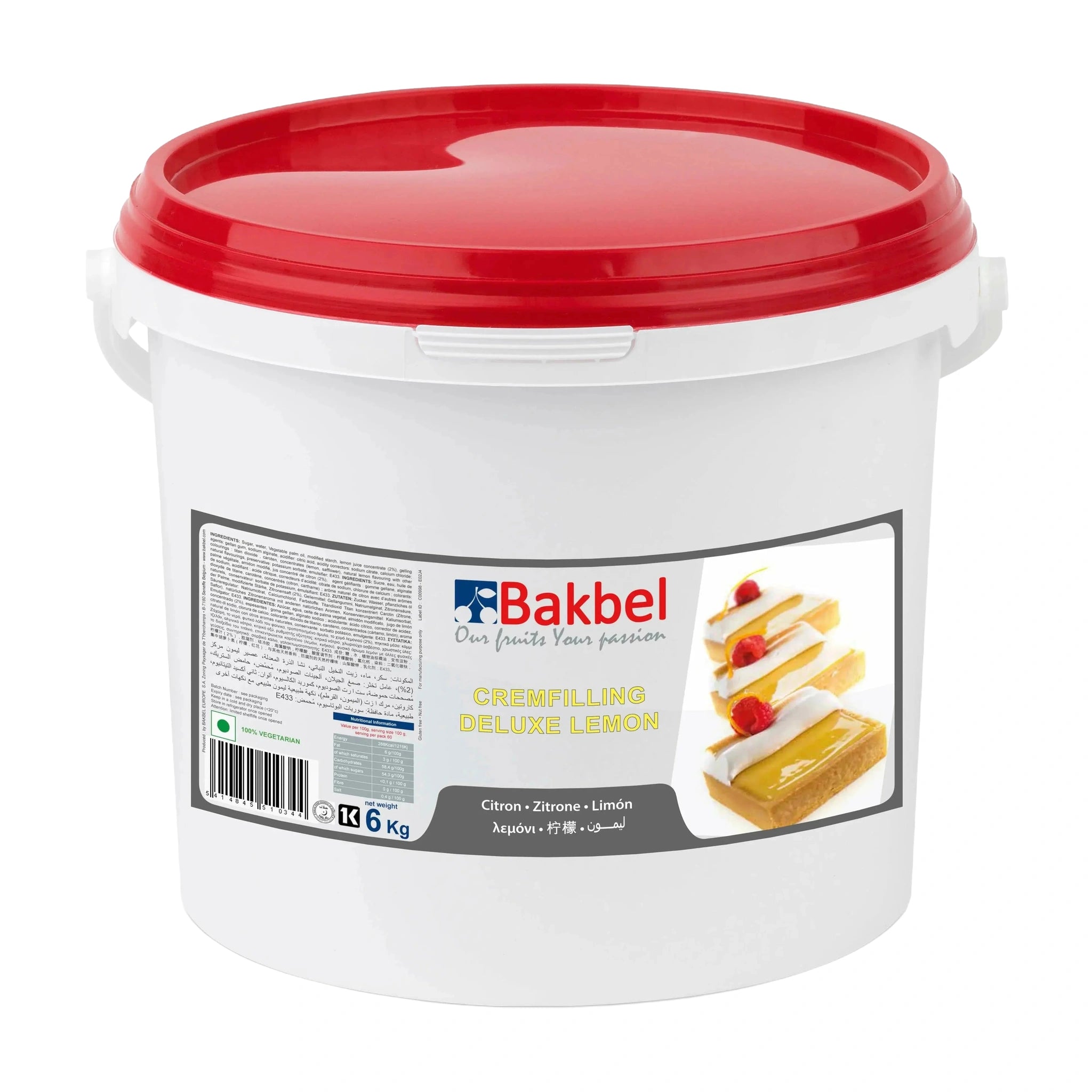 Bakbel Cremfilling Deluxe Lemon  6Kg
