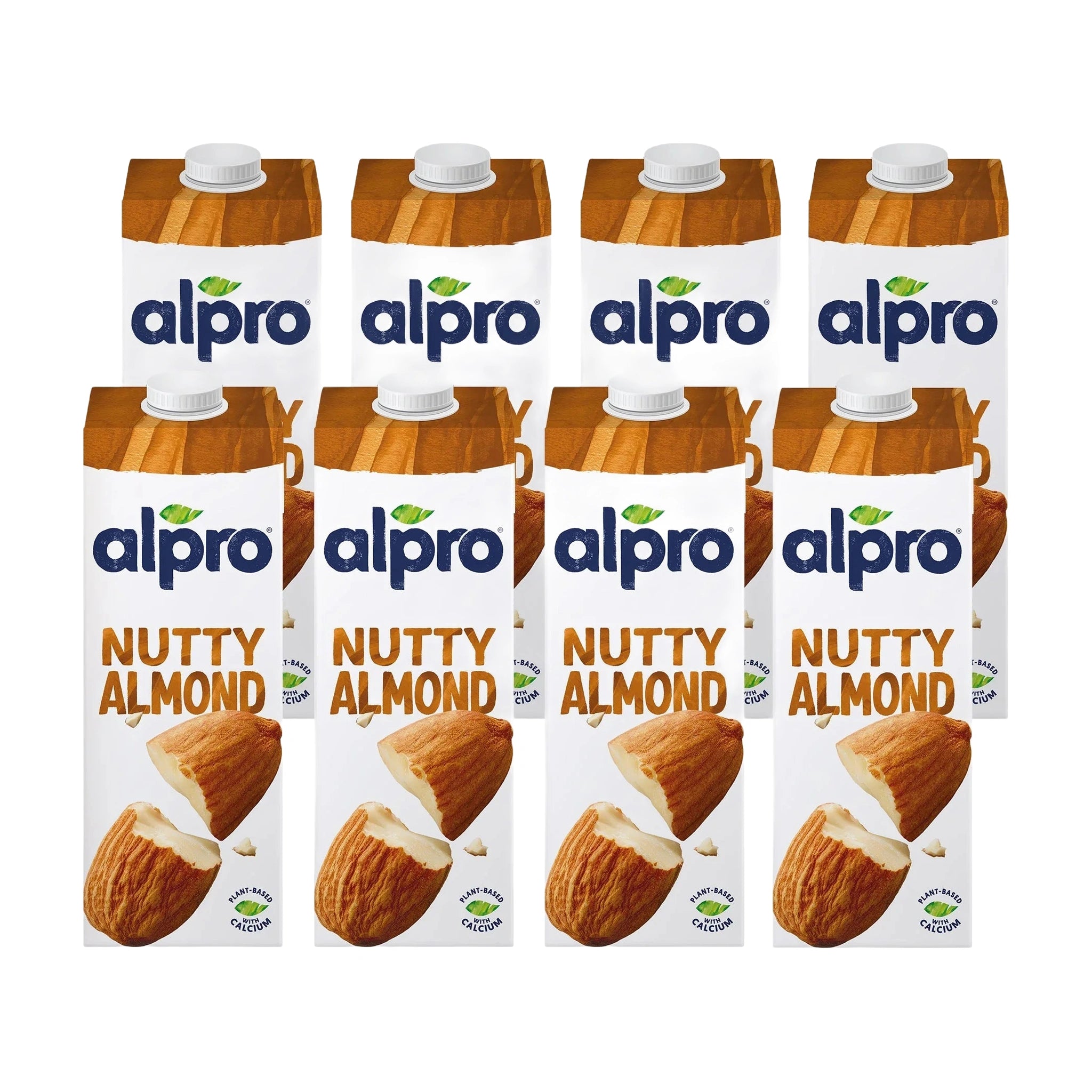 Alpro Roasted Almond Drink, Pack Of 8 x 1L, 100% Plant Based