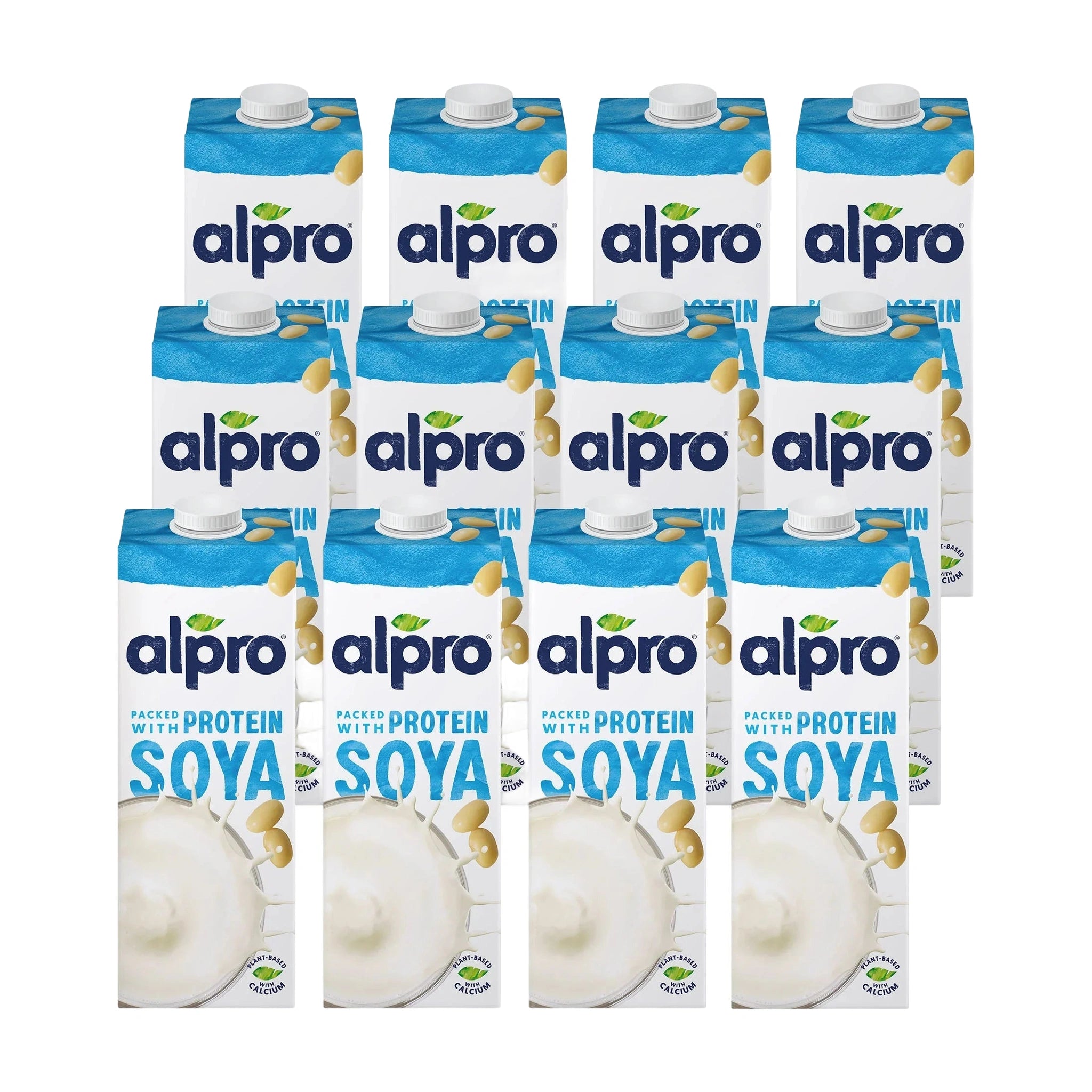 Alpro Soya Drink Original (1l x 12), 100% Plant Based