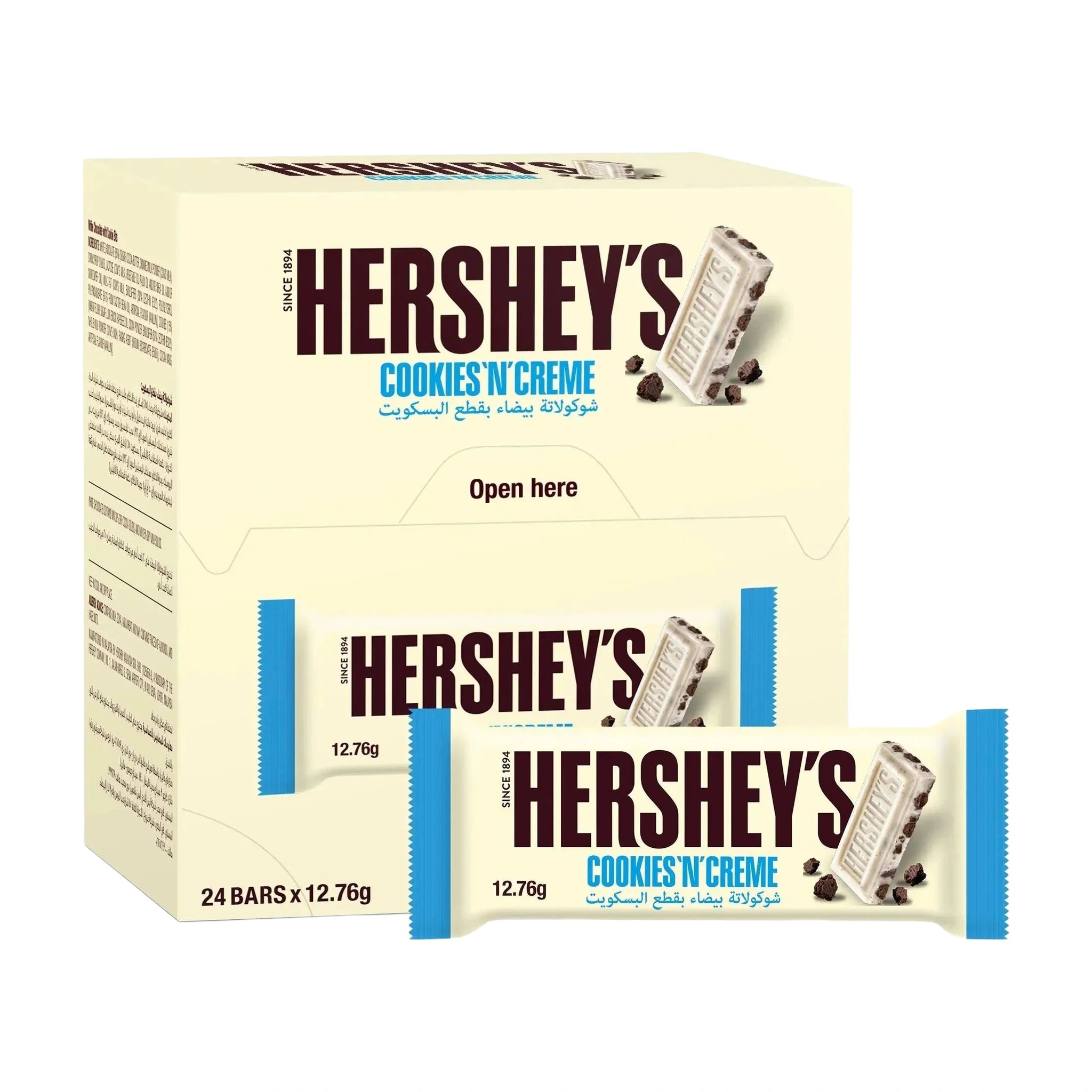 Hershey's Cookies And Creme Chocolate 12.76g Pack Of 24 (306g)