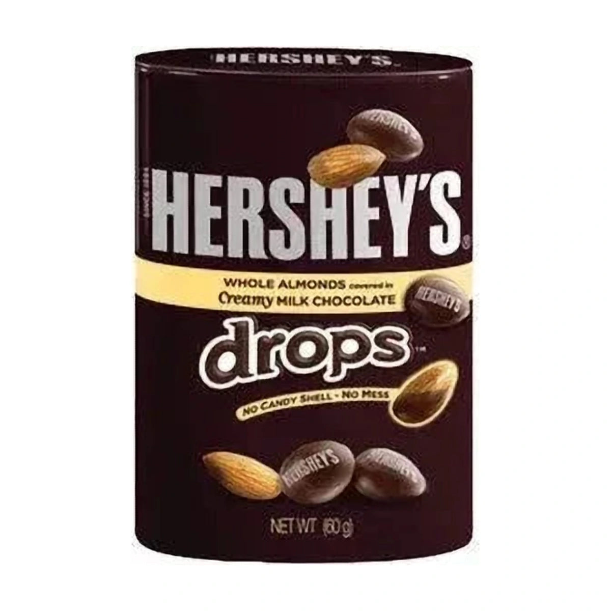 Hershey's Drops Almond with Milk Chocolate in Tin 60g | Welaza