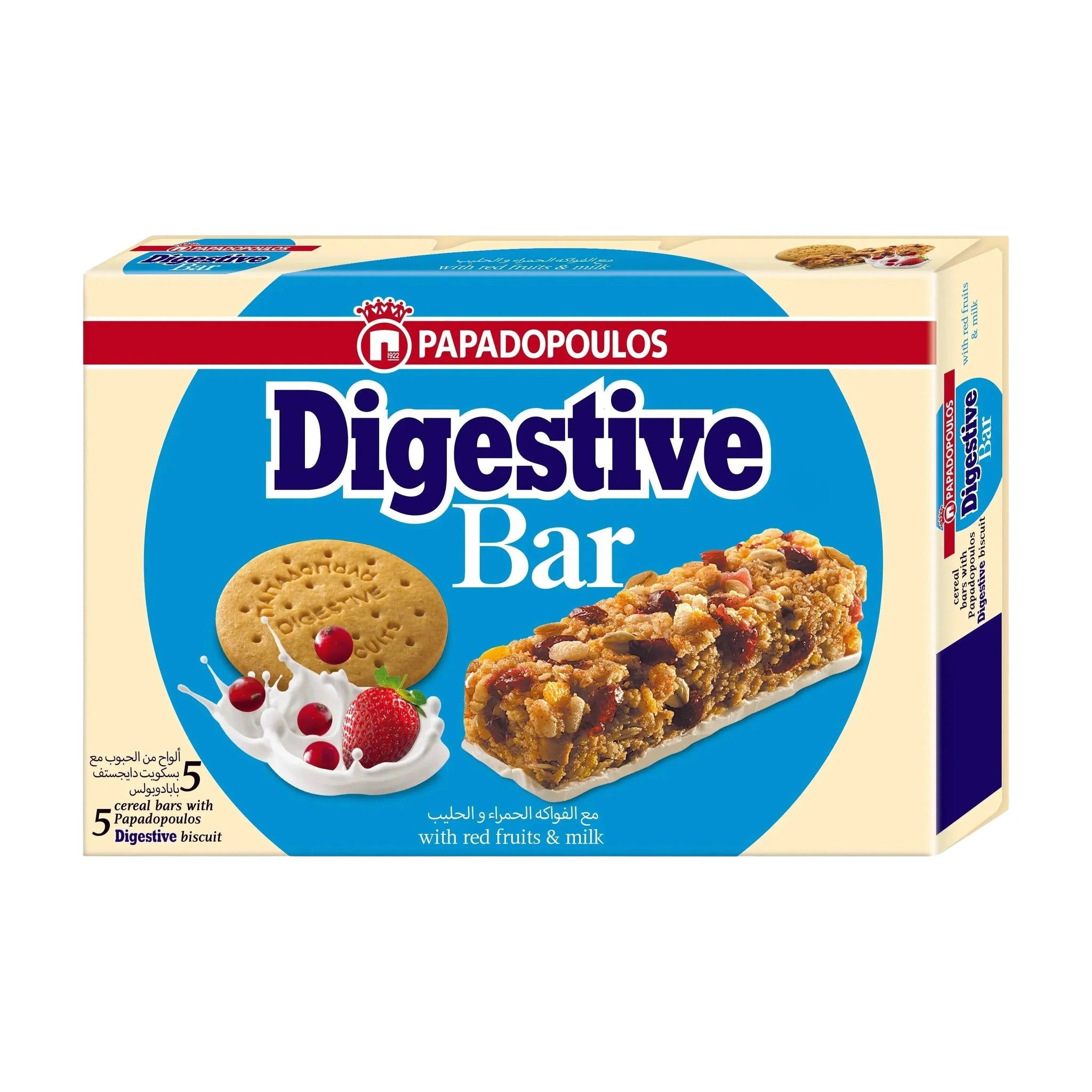 Digestive Bar with Fruits and Milk