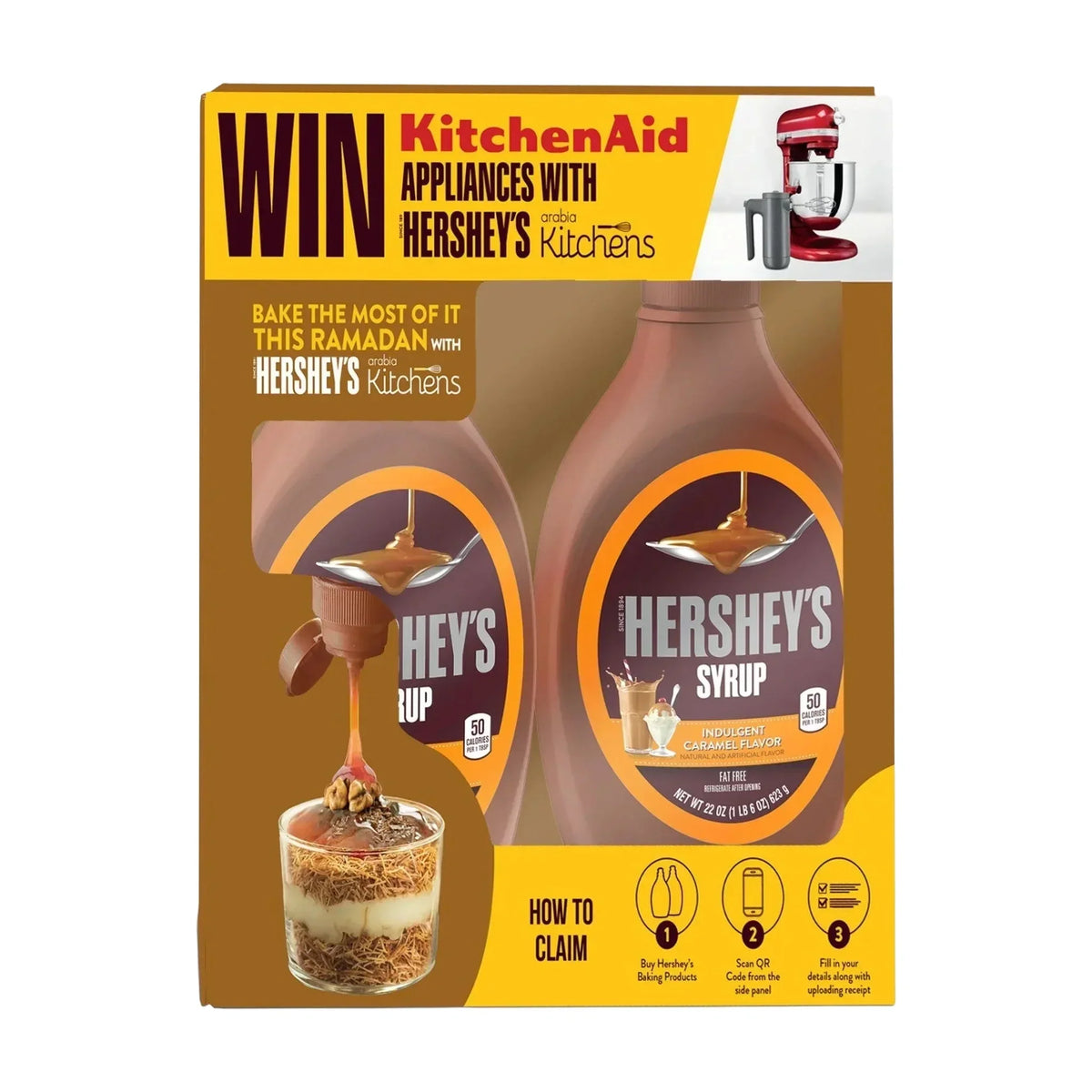 Hershey's Caramel Syrup - 623gm Pack of 2