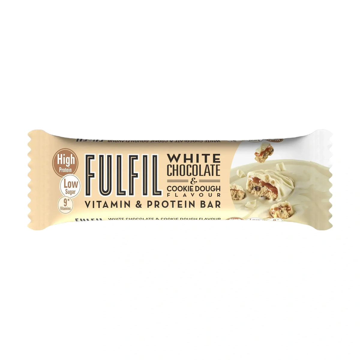Fulfil White Chocolate And Cookie Dough Vitamin and Protein Bar - 55G 15 x 55G