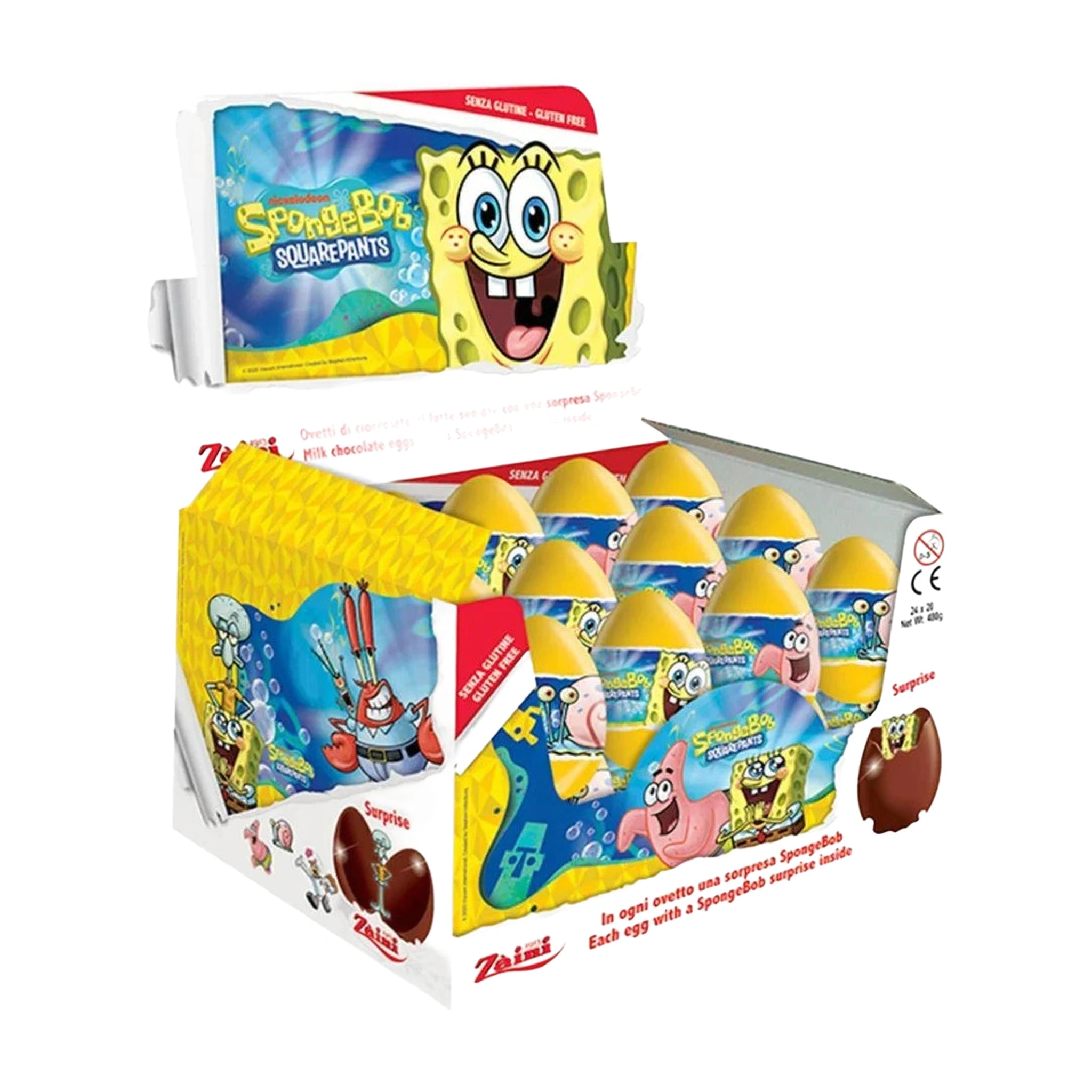 Zaini SpongeBob Collection (24 Chocolate Eggs)